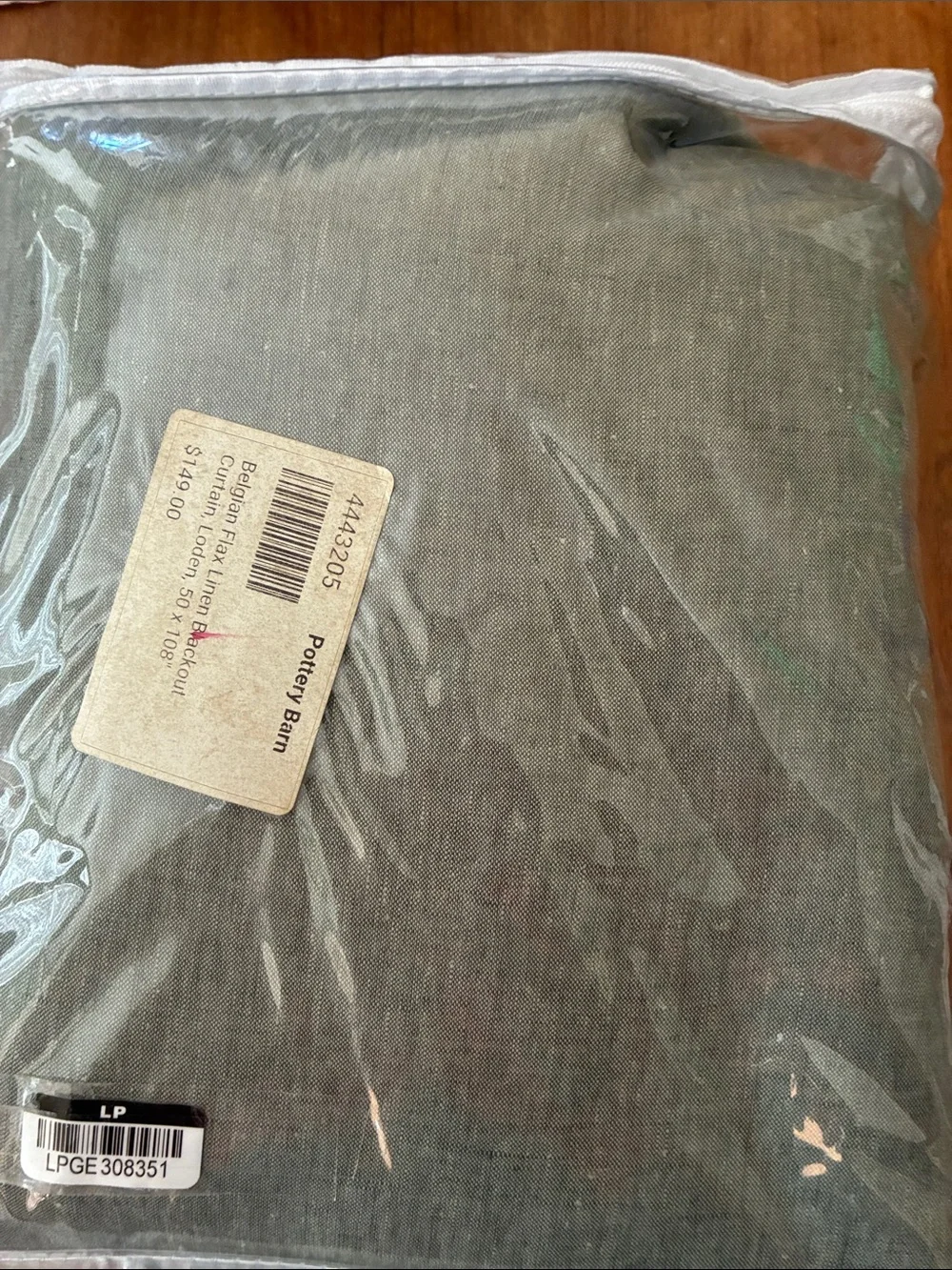 Pottery Barn Loden Belgian Flax Linen Panel